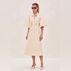 Alexis Cream Midi Dress